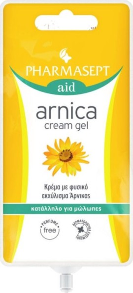 Pharmasept Arnica Cream Gel Με Φυσικό Εκχύλισμα Αρνικας κατάλληλη για Μώλωπες 15ml