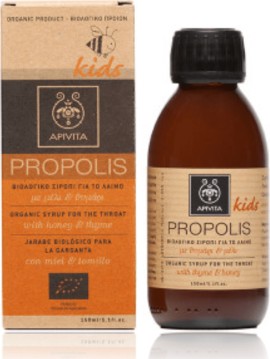 Apivita Propolis Παιδικό Βιολογικό Σιρόπι με Μέλι & Θυμάρι 150ml