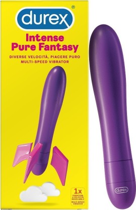 Durex Intense Pure Fantasy Multi-speed Vibrator Δονητής με Περιστροφή 17.5cm Purple