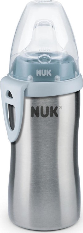 Nuk Active Cup από Ανοξείδωτο Ατσάλι Μπλε 12m+ 215ml 10.255.328