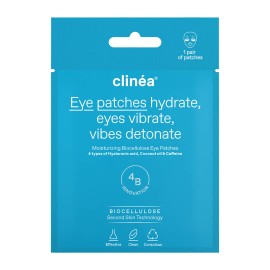 Clinea Ενυδατικά Patches Ματιών Moisturizing Biocellulose Eye Patches, 1 ζευγάρι