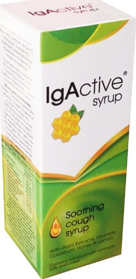 IgActive Syrup Φυτικό Σιρόπι Για Τον Λαιμό και Τον Βήχα με Μέλι και Πρωτόγαλα 150ml