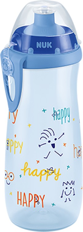 Nuk First Choice Sports Cup με Καπάκι Push-Pull 36m+ Happy Blue 450ml 10.527.304