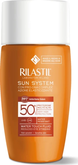Rilastil Sun System Water Touch Fluid слънцезащитен лосион за лице SPF50 50 мл