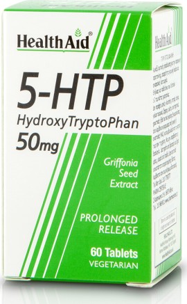 Health Aid 5-HTP , Συμπλήρωμα Υδρόξυ - Τρυπτοφάνης 50mg 60tabs