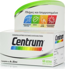 Centrum Complete A to Zinc 60tabs