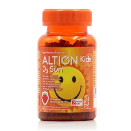 Altion Kids D3 Sun Βιταμίνη D με Γέυση Φράουλα 60 ζελεδάκια