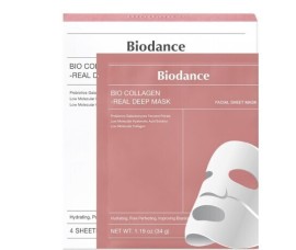 Biodance Bio Collagen Firming Real Deep Mask Set Συσφυκτικές Μάσκες Νύχτας Hydrogel με Κολλαγόνο που γίνονται Διάφανείς 4 x 34gr
