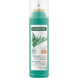 Klorane Dry SHampoo Nettle, Ξηρό Σαμπουάν με Τσουκνίδα για Λιπαρά Μαλλιά και Σκούρα 150ml