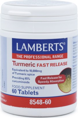 Lamberts Turmeric Fast Release Εκχύλισμα Κουρκουμά 200mg 60tabs