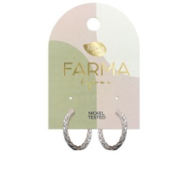 Farma Bijoux Υποαλλεργικά Σκουλαρίκια Κρίκοι Ασημένιοι 20mm BEC884 1 ζευγάρι