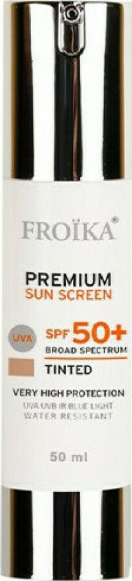 Froika Premium Sunscreen Tinted SPF50+ Αντηλιακή Κρέμα Προσώπου με Χρώμα 50ml