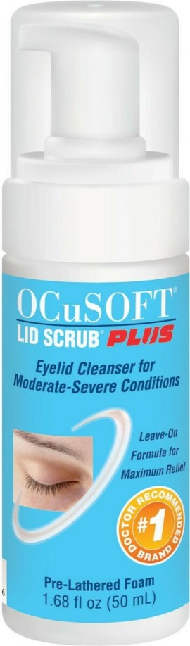Ocusoft Lid Scrub Plus Foaming Eyelid Cleanser AΦρός Καθαρισμού Βλεφάρων 50ml