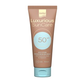 InterMed Luxurious SunCare Silk Cover BB Cream, Αντηλιακή Κρέμα Προσώπου SPF50 με Χρώμα Bronze Beige 75ml