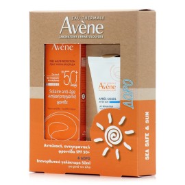 Avene PROMO 2024 Solaire Anti-Age Dry Touch SPF50+ 50ml & ΔΩΡΟ After Sun Restorative Lotion Travel Size 50ml