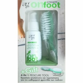 Ag Pharm Onfoot Σετ Περιποίησης με Κρέμα Ποδιών 100ml & ΔΩΡΟ 4in1 Pedicure Tool Εργαλείο Περιποίησης 1τμχ