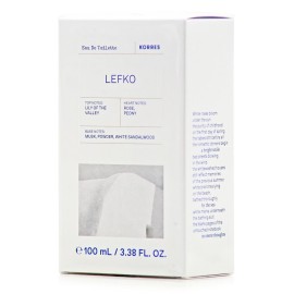 Korres Lefko Eau de Toilette Γυναικείο Αρωμα με Νότες Τριαντάφυλλου και Παιώνιας 100ml