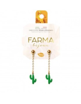 Farma Bijoux Υποαλλεργικά Σκουλαρίκια Κάκτοι 04SE