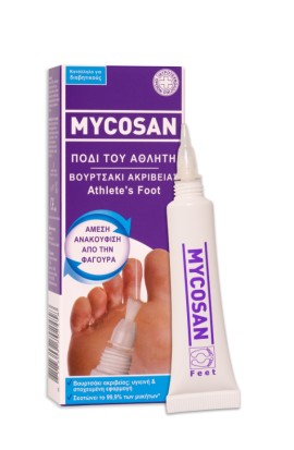 Mycosan Athletes Foot Gel Θεραπεία για το πόδι του Αθλητή 15ml