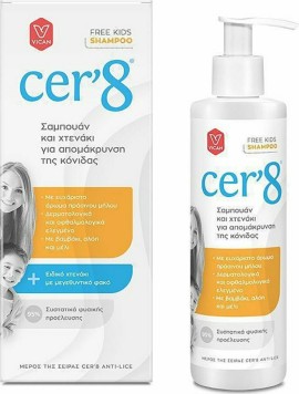 Vican Cer8 Αντιφθειρικό Σαμπουάν & Χτενάκι Anti Lice για Απομάκρυνση Κόνιδας 200ml
