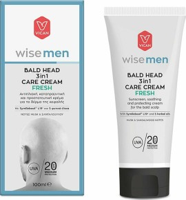 Vican Bald Head Care Fresh Cream 3 σε 1 Καταπραϋντική, Προστατευτική και Αντηλιακή Κρέμα για το Κεφάλι SPF20 100ml