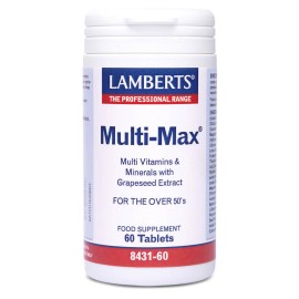 Lamberts Multi-Max Πολυβιταμίνη, κατάλληλη για ενήλικες 50+ 60tabs