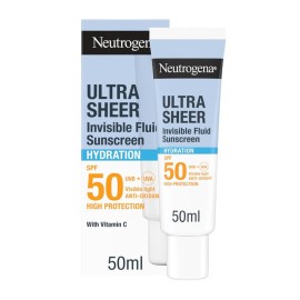 Neutrogena Sunscreen Ultra Sheer Invisible Fluid Hydration SPF50 Αντηλιακό Γαλάκτωμα Προσώπου 50ml