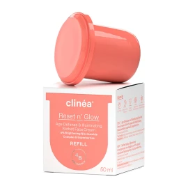 Дневен крем Clinea Reset N Glow Sorbet Refill за подмладяване и сияйна кожа 50 мл