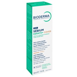 Bioderma Sebium Kerato+ Cover Κρέμα Προσώπου με Χρώμα για Ενυδάτωση & Ακμή 30ml