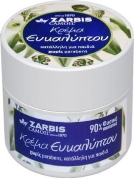 Zarbis Phytocold Κρέμα Ευκαλύπτου για Ενυδάτωση και Ανακούφιση στο Κρυολόγημα  50ml