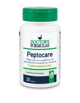 Doctors Formulas PEPTOCARE Φόρμουλα για τη Φυσιολογική Λειτουργία των Πεπτικών Ενζύμων 30caps