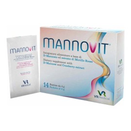 MannoVit για την Υγεία του Ουροποιητικού με Κράνμπερι και Μαννόζη 14 Φακελάκια  x 4gr