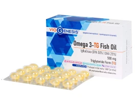 Viogenesis Омега 3-TG рибено масло 500 мг ентерично покрити капсули 60 капсули