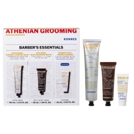Korres PROMO 2025 Athenian Grooming με Αναζωογονητικό Balm Προσώπου για Μετά το Ξύρισμα 125ml & Αντιγηραντική Κρέμα Προσώπου & Ματιών 50ml Gel Καθαρισμού για Πρόσωπο & Γένια 20ml