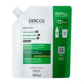 Vichy Dercos Anti Dandruff DS Refill Σαμπουάν κατά της Πιτυρίδας & της Σμηγματορροϊκής Δερματίτιδας για Λιπαρά Μαλλιά 390ml