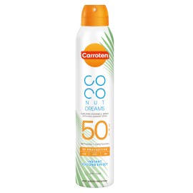Carroten Coconut Dreams Invisible Spray Αδιάβροχο Αντηλιακό για το Σώμα SPF50 σε Spray 200ml