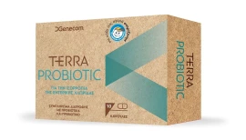 Genecom Terra Probiotic Пробиотици и пребиотици за баланс на чревната флора 10 капсули