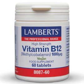 Lamberts Vitamin B12 Μεθυλοκοβαλαμίνη 1000μg 60tabs