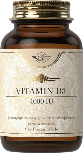 Sky Premium Life Vitamin D3 4000iu 60tabs