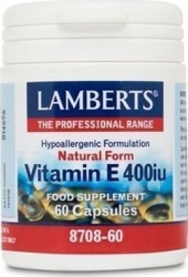 Lamberts Vitamin E 400iu Natural Form 60caps