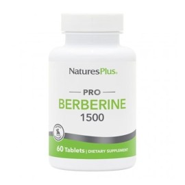 Natures Plus Berberine Συμπλήρωμα ΔΙατροφής Βερβερίνης για τη Διαχείριση του Σακχάρου 1500mg 60 κάψουλες