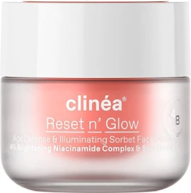 Дневен крем против стареене и сияние Clinea Reset N Glow Sorbet 50 мл