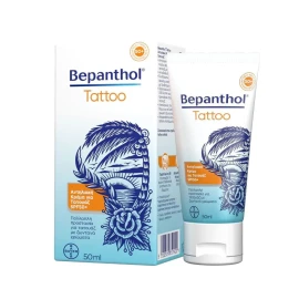 Bepanthol Tattoo Слънцезащитен крем за лице и тяло за татуировки SPF50+ 50 мл