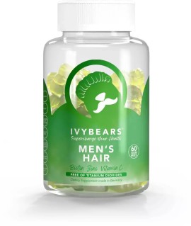 IvyBears Mens Hair Συμπλήρωμα Διατροφής για την Υγεία των Μαλλιών των Ανδρών 60 ζελεδάκια