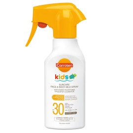 Carroten Kids Suncare Face & Body Milk Αδιάβροχο Παιδικό Αντηλιακό Spray για Πρόσωπο & Σώμα SPF30 270ml