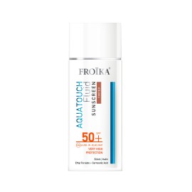 Froika Aquatouch Sunscreen Fluid Tinted Λεπτόρρευστο Αντηλιακό Προσώπου με Χρώμα Πολύ Υψηλής Προστασίας SPF50+ 50ml
