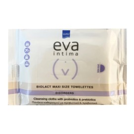 Intermed Eva Intima Biolact Maxi Size Towelettes Πανάκια Καθαρισμού με Προβιοτικά για την Ευαίσθητη Περιοχή 10τμχ