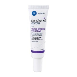 Panthenol Extra Triple Defense Ενυδατική & Αντιγηραντική Κρέμα Ματιών κατά των Μαύρων Κύκλων με Υαλουρονικό Οξύ 25ml