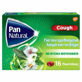 GSK Pan Natural Παστίλιες με Φυσικά Εκχυλίσματα Γεύση Βατόμουρο 16τμχ