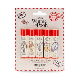 MAD BEAUTY XMAS 2025 Disney Winnie The Pooh Lip Balm Collection, Σετ με 5 Διαφορετικές Γεύσεις Lip Balm 5τμχ